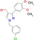 1-(3-chlorobenzyl)-3-(3,4-dimethoxyphenyl)-1H-pyrazole-4-carbaldehyde