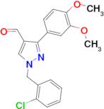 1-(2-chlorobenzyl)-3-(3,4-dimethoxyphenyl)-1H-pyrazole-4-carbaldehyde