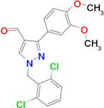 1-(2,6-dichlorobenzyl)-3-(3,4-dimethoxyphenyl)-1H-pyrazole-4-carbaldehyde