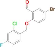 5-bromo-2-[(2-chloro-4-fluorobenzyl)oxy]benzaldehyde