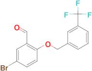 5-bromo-2-{[3-(trifluoromethyl)benzyl]oxy}benzaldehyde