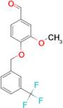 3-methoxy-4-{[3-(trifluoromethyl)benzyl]oxy}benzaldehyde