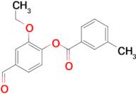 2-ethoxy-4-formylphenyl 3-methylbenzoate