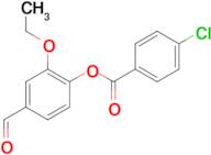 2-ethoxy-4-formylphenyl 4-chlorobenzoate