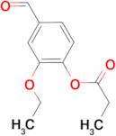 2-ethoxy-4-formylphenyl propionate