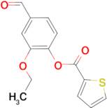 2-ethoxy-4-formylphenyl thiophene-2-carboxylate