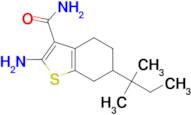 2-amino-6-(1,1-dimethylpropyl)-4,5,6,7-tetrahydro-1-benzothiophene-3-carboxamide