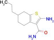 2-amino-6-propyl-4,5,6,7-tetrahydro-1-benzothiophene-3-carboxamide