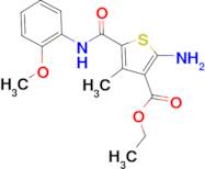 ethyl 2-amino-5-{[(2-methoxyphenyl)amino]carbonyl}-4-methylthiophene-3-carboxylate