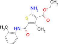 ethyl 2-amino-4-methyl-5-{[(2-methylphenyl)amino]carbonyl}thiophene-3-carboxylate