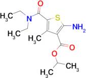 isopropyl 2-amino-5-[(diethylamino)carbonyl]-4-methylthiophene-3-carboxylate