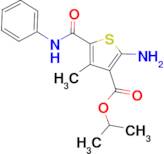 isopropyl 2-amino-5-(anilinocarbonyl)-4-methylthiophene-3-carboxylate