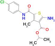 isopropyl 2-amino-5-{[(4-chlorophenyl)amino]carbonyl}-4-methylthiophene-3-carboxylate