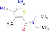5-amino-4-cyano-N,N-diethyl-3-methylthiophene-2-carboxamide