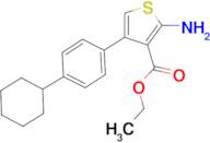 ethyl 2-amino-4-(4-cyclohexylphenyl)thiophene-3-carboxylate