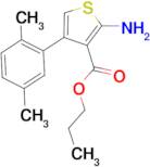 propyl 2-amino-4-(2,5-dimethylphenyl)thiophene-3-carboxylate