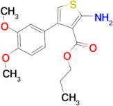 propyl 2-amino-4-(3,4-dimethoxyphenyl)thiophene-3-carboxylate