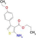 propyl 2-amino-4-(4-ethoxyphenyl)thiophene-3-carboxylate