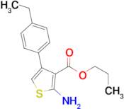 propyl 2-amino-4-(4-ethylphenyl)thiophene-3-carboxylate