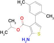 isopropyl 2-amino-4-(2,5-dimethylphenyl)thiophene-3-carboxylate