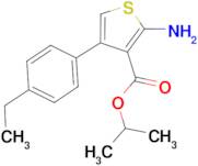 isopropyl 2-amino-4-(4-ethylphenyl)thiophene-3-carboxylate