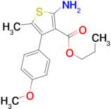 propyl 2-amino-4-(4-methoxyphenyl)-5-methylthiophene-3-carboxylate