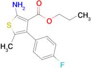 propyl 2-amino-4-(4-fluorophenyl)-5-methylthiophene-3-carboxylate