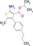 isopropyl 2-amino-5-methyl-4-(4-propylphenyl)thiophene-3-carboxylate