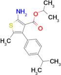 isopropyl 2-amino-4-(4-isopropylphenyl)-5-methylthiophene-3-carboxylate