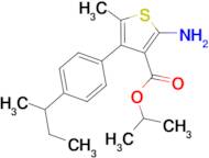 isopropyl 2-amino-4-(4-sec-butylphenyl)-5-methylthiophene-3-carboxylate