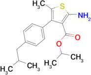 isopropyl 2-amino-4-(4-isobutylphenyl)-5-methylthiophene-3-carboxylate