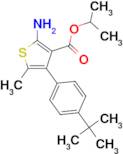 isopropyl 2-amino-4-(4-tert-butylphenyl)-5-methylthiophene-3-carboxylate