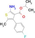 isopropyl 2-amino-4-(4-fluorophenyl)-5-methylthiophene-3-carboxylate