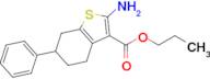 propyl 2-amino-6-phenyl-4,5,6,7-tetrahydro-1-benzothiophene-3-carboxylate
