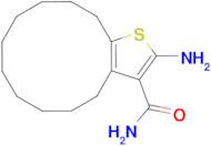 2-amino-4,5,6,7,8,9,10,11,12,13-decahydrocyclododeca[b]thiophene-3-carboxamide