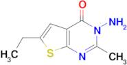 3-amino-6-ethyl-2-methylthieno[2,3-d]pyrimidin-4(3H)-one