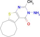 3-amino-2-methyl-5,6,7,8,9,10-hexahydrocycloocta[4,5]thieno[2,3-d]pyrimidin-4(3H)-one