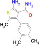 2-amino-4-(3,4-dimethylphenyl)-5-methylthiophene-3-carboxamide