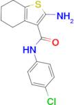 2-amino-N-(4-chlorophenyl)-4,5,6,7-tetrahydro-1-benzothiophene-3-carboxamide