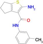 2-amino-N-(3-methylphenyl)-5,6-dihydro-4H-cyclopenta[b]thiophene-3-carboxamide