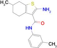 2-amino-6-methyl-N-(3-methylphenyl)-4,5,6,7-tetrahydro-1-benzothiophene-3-carboxamide
