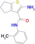 2-amino-N-(2-methylphenyl)-5,6-dihydro-4H-cyclopenta[b]thiophene-3-carboxamide