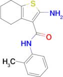 2-amino-N-(2-methylphenyl)-4,5,6,7-tetrahydro-1-benzothiophene-3-carboxamide