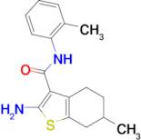 2-amino-6-methyl-N-(2-methylphenyl)-4,5,6,7-tetrahydro-1-benzothiophene-3-carboxamide