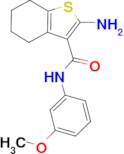 2-amino-N-(3-methoxyphenyl)-4,5,6,7-tetrahydro-1-benzothiophene-3-carboxamide