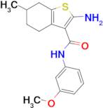 2-amino-N-(3-methoxyphenyl)-6-methyl-4,5,6,7-tetrahydro-1-benzothiophene-3-carboxamide