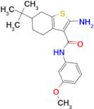 2-amino-6-tert-butyl-N-(3-methoxyphenyl)-4,5,6,7-tetrahydro-1-benzothiophene-3-carboxamide