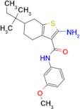 2-amino-6-tert-amyl-N-(3-methoxyphenyl)-4,5,6,7-tetrahydro-1-benzothiophene-3-carboxamide