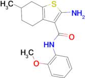 2-amino-N-(2-methoxyphenyl)-6-methyl-4,5,6,7-tetrahydro-1-benzothiophene-3-carboxamide