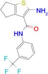 2-amino-N-[3-(trifluoromethyl)phenyl]-5,6-dihydro-4H-cyclopenta[b]thiophene-3-carboxamide